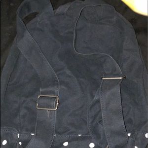 Navy blue Abercrombie and Fitch backpack.